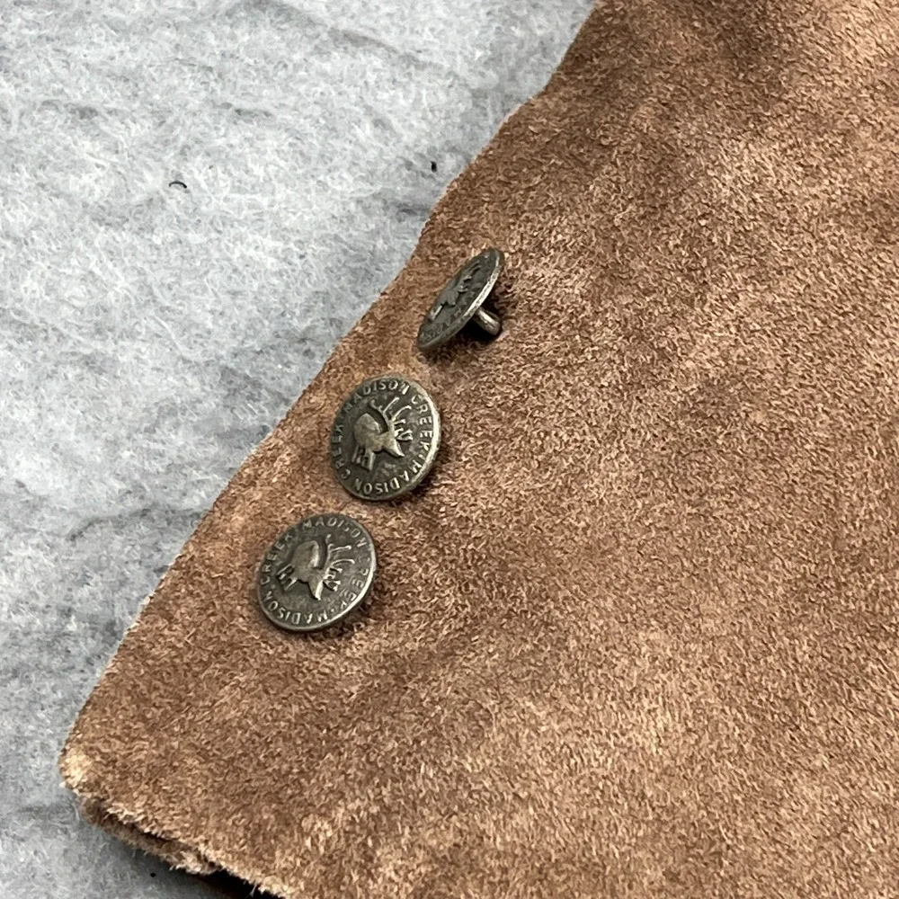 Madison Creek Outfitters Suede‎ Blazer Mens 44L Brown Leather Western Jacket